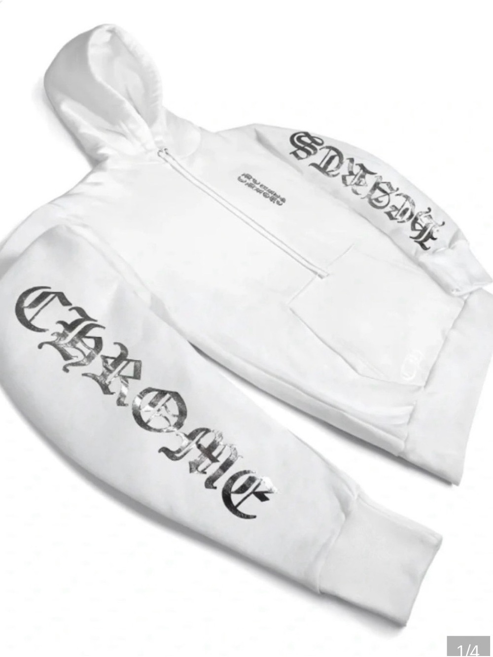 BNWT Chrome Hearts White Sliver Foil
Hoodie Online Exclusive Size Medium